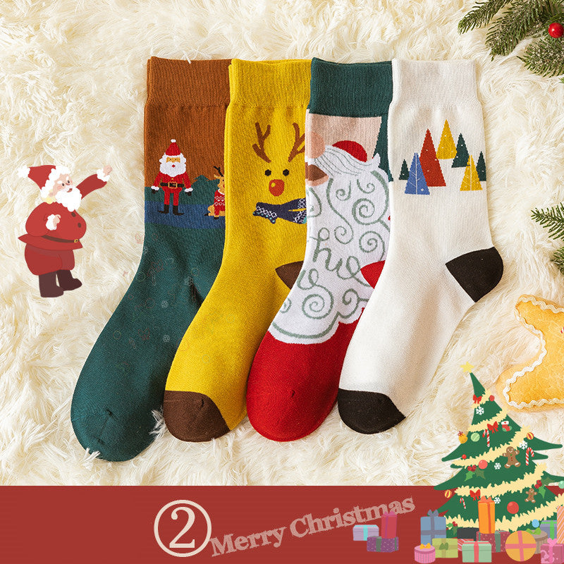 Christmas school style cute illustration stockings