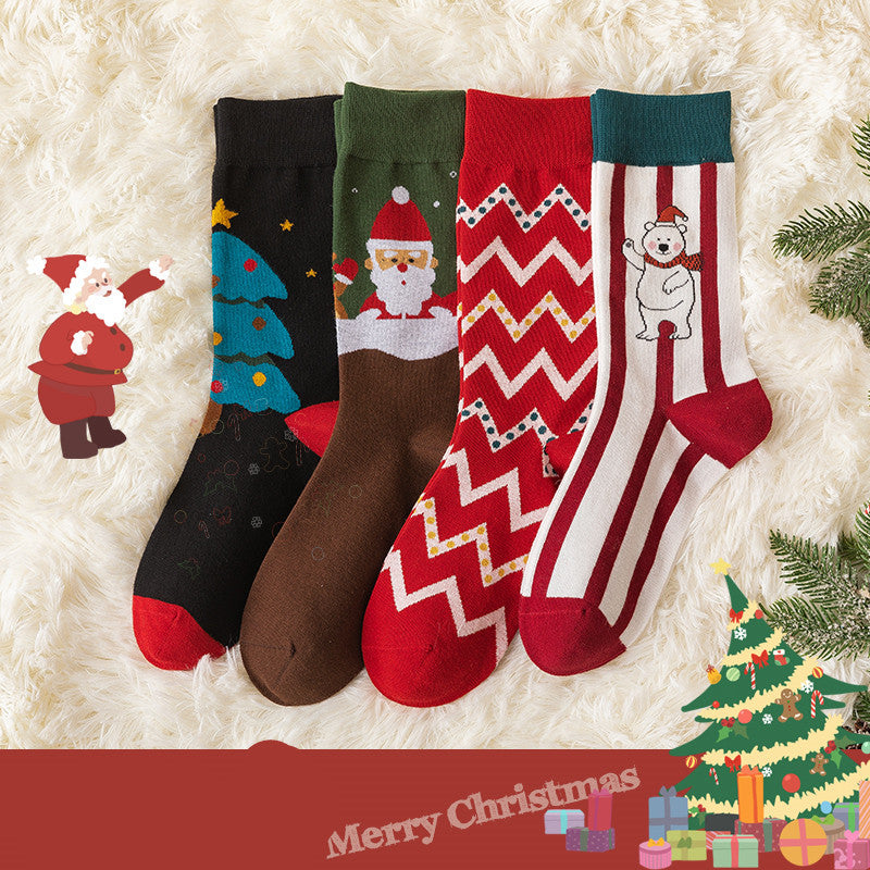 Christmas school style cute illustration stockings