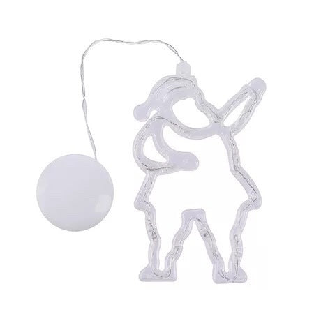 Christmas LED Suction Cup Lights Party Window Decor Lamps Battery Powered