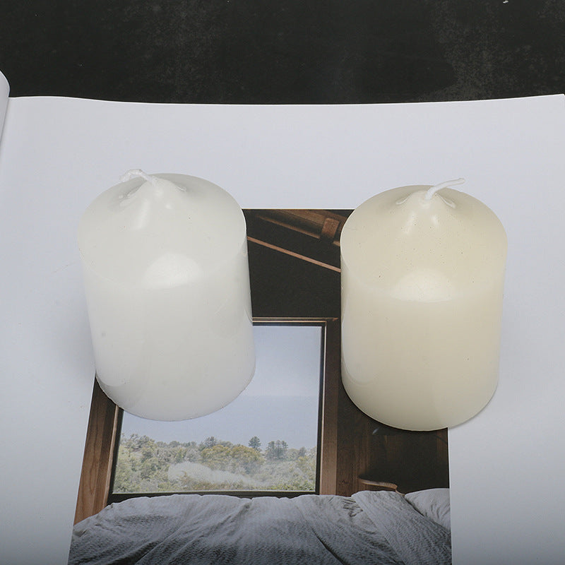 Candles Decorated With Cylindrical For Dinner