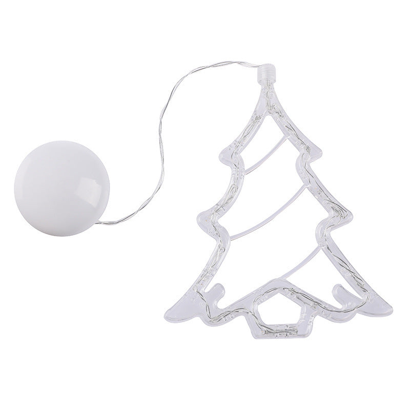 Christmas LED Suction Cup Lights Party Window Decor Lamps Battery Powered