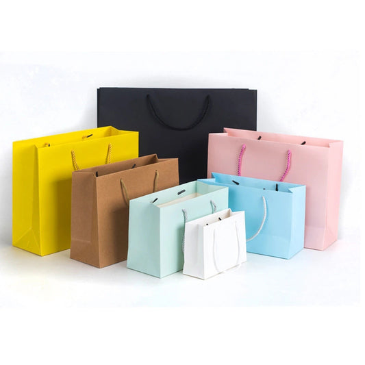 Clothing Store Handbags Custom Small Batch Shopping Bags Gift Packaging Bags Corporate Handbags Custom White Cards