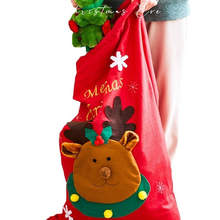 Santa Claus's Large Gift Bags Christmas Eve Candy Gift Bag