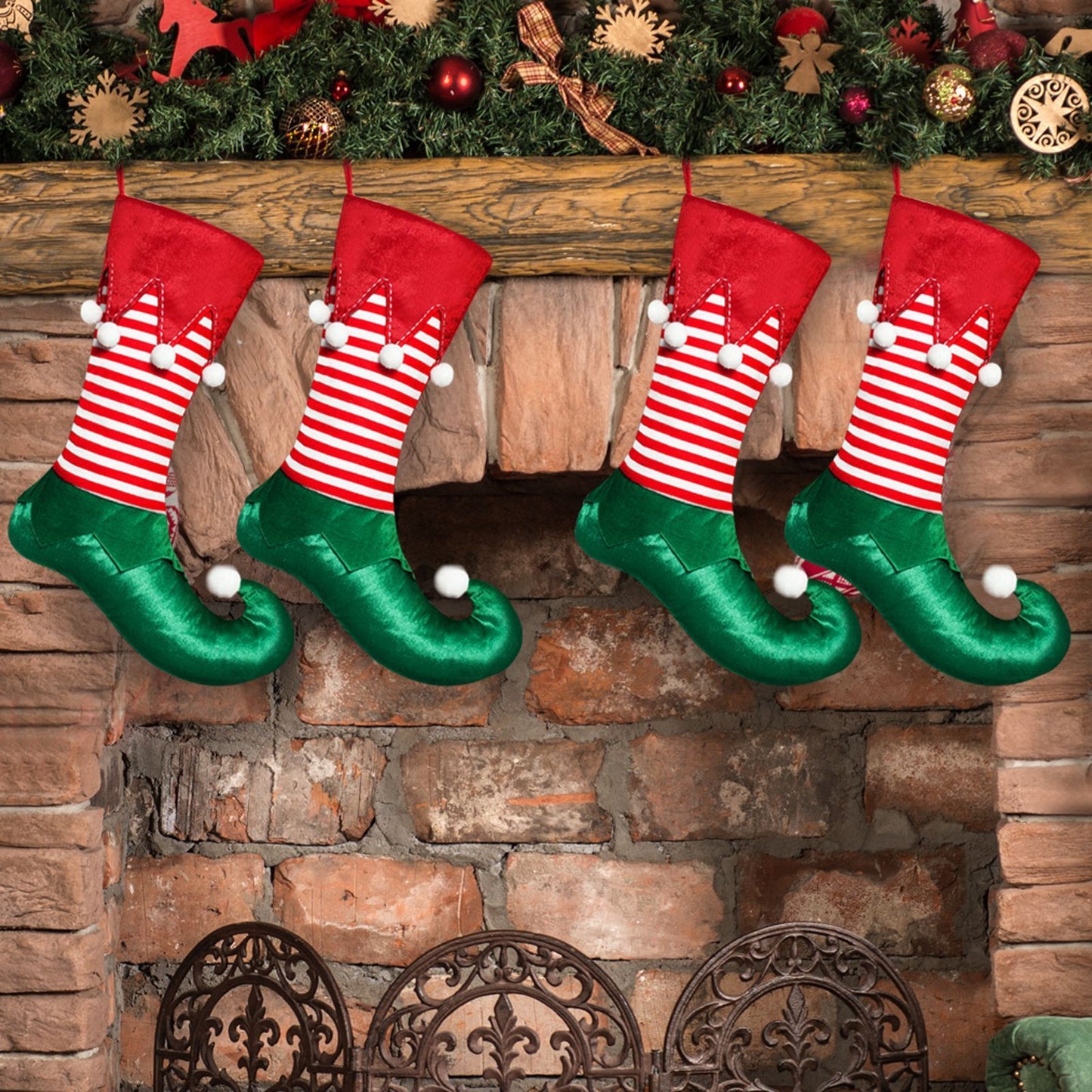 Christmas Decorations Elf Christmas Stockings Gift Bag