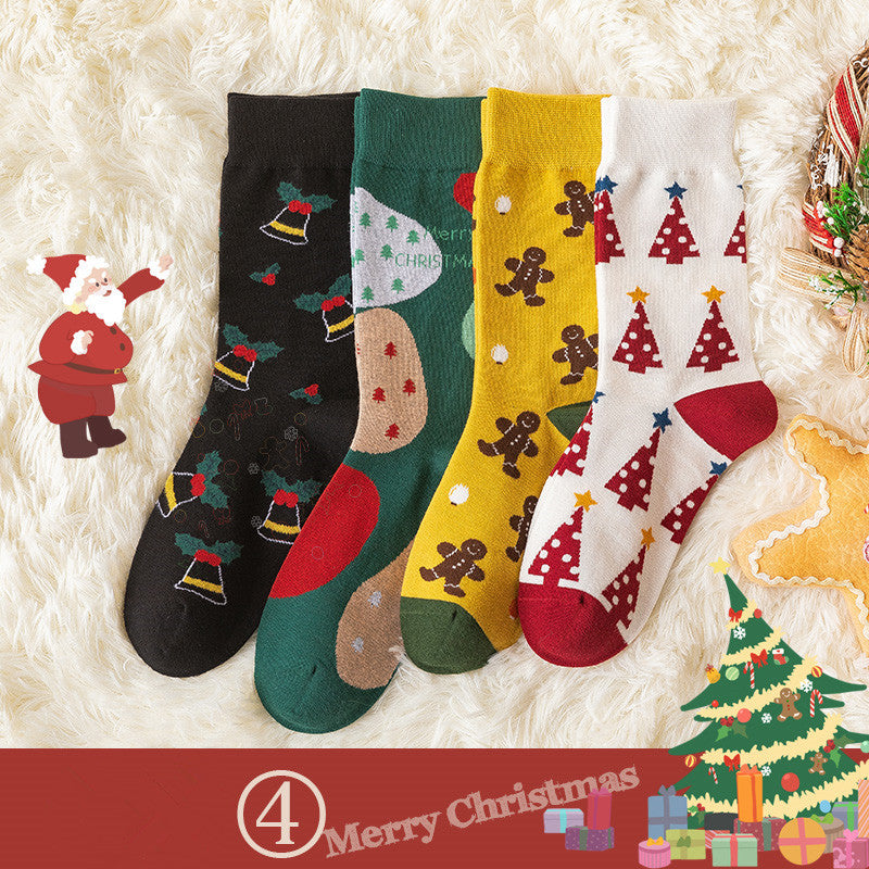 Christmas school style cute illustration stockings