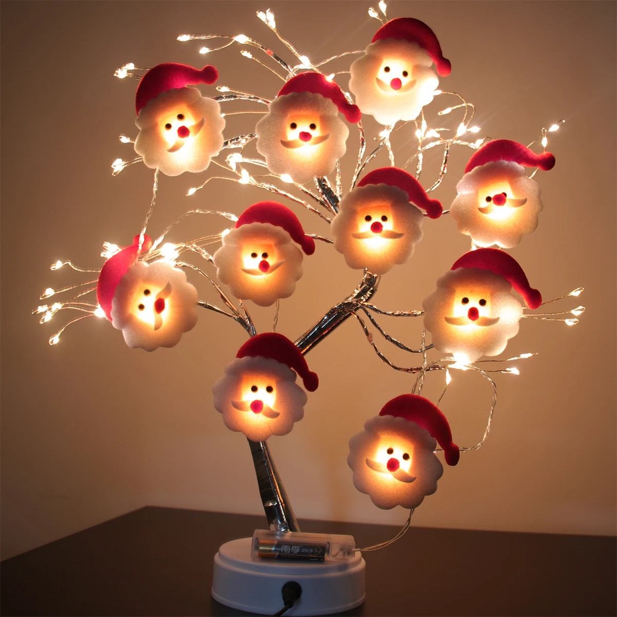 10LED Snowman String Lights Christmas Tree Ornaments