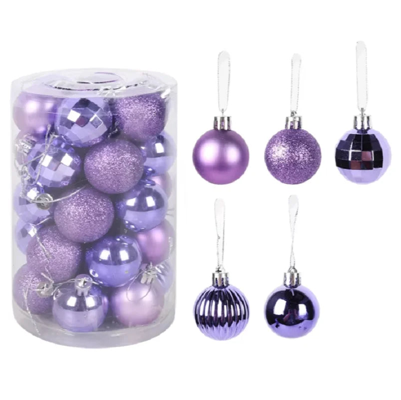 34pcs 4cm Christmas Tree Decoration