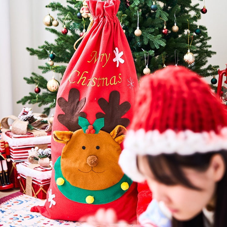 Santa Claus's Large Gift Bags Christmas Eve Candy Gift Bag